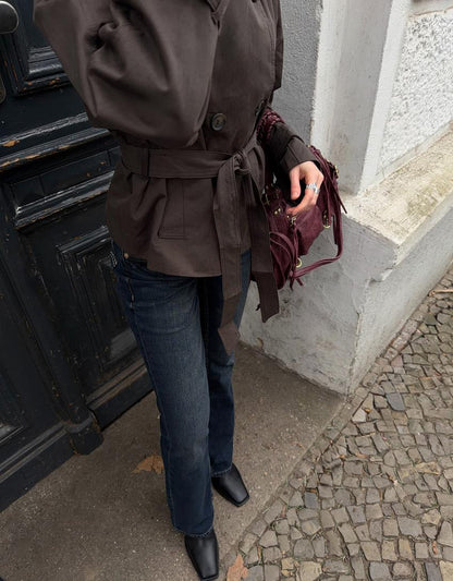 ELYARA - Trench coat col cheminée