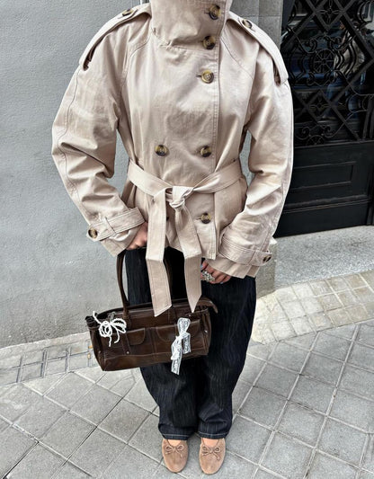 ELYARA - Trench coat col cheminée