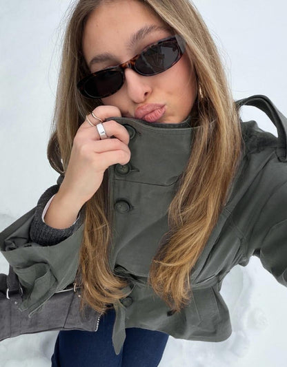 ELYARA - Trench coat col cheminée