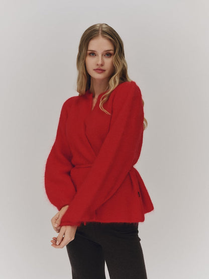 ELYARA - Chaqueta de suavidad color marfil