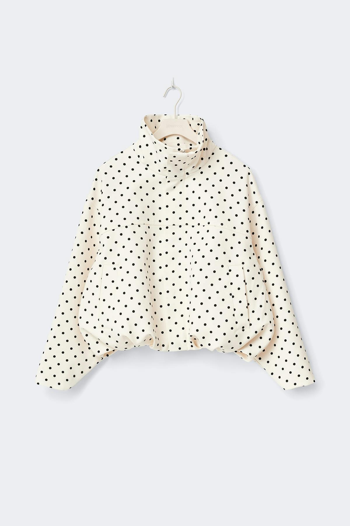 ELYARA - High neck dot jacket