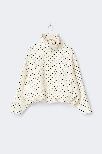 ELYARA - High neck dot jacket