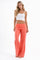 ELYARA - Coral foldover trousers