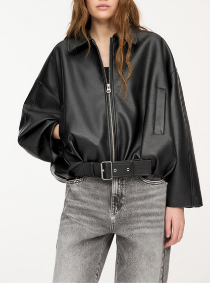 Elyara ⎸ Marineblaues Leder
