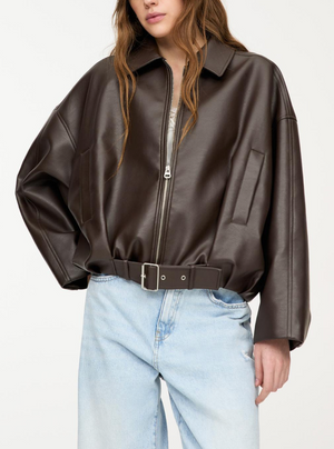 Elyara ⎸ Marineblaues Leder